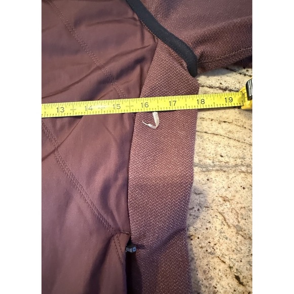 PrAna Polar Breeze Jacket Sz Small Wedged Wood Maroon EUC Insulated Coat - Picture 11 of 12